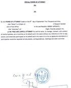 Power of attorney